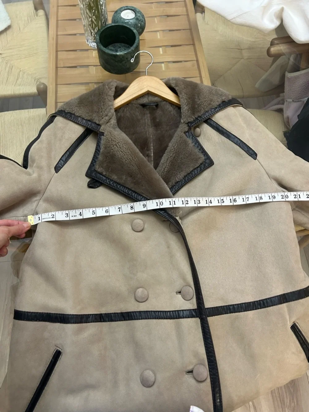 Vintage Genuine Leather Sheepskin Long Coat - Picture 16 of 16